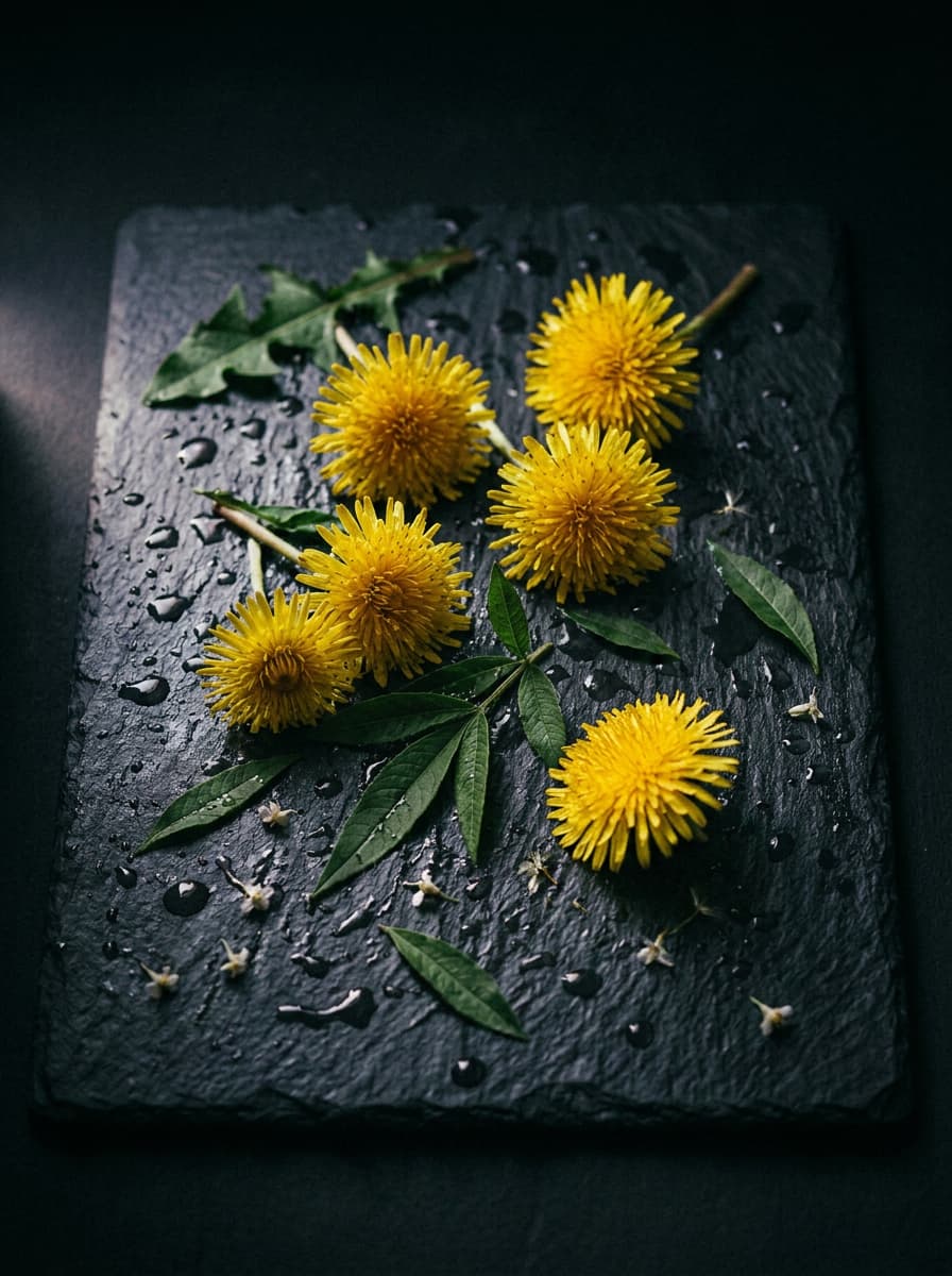 Common Thistle, Dandelion leaf